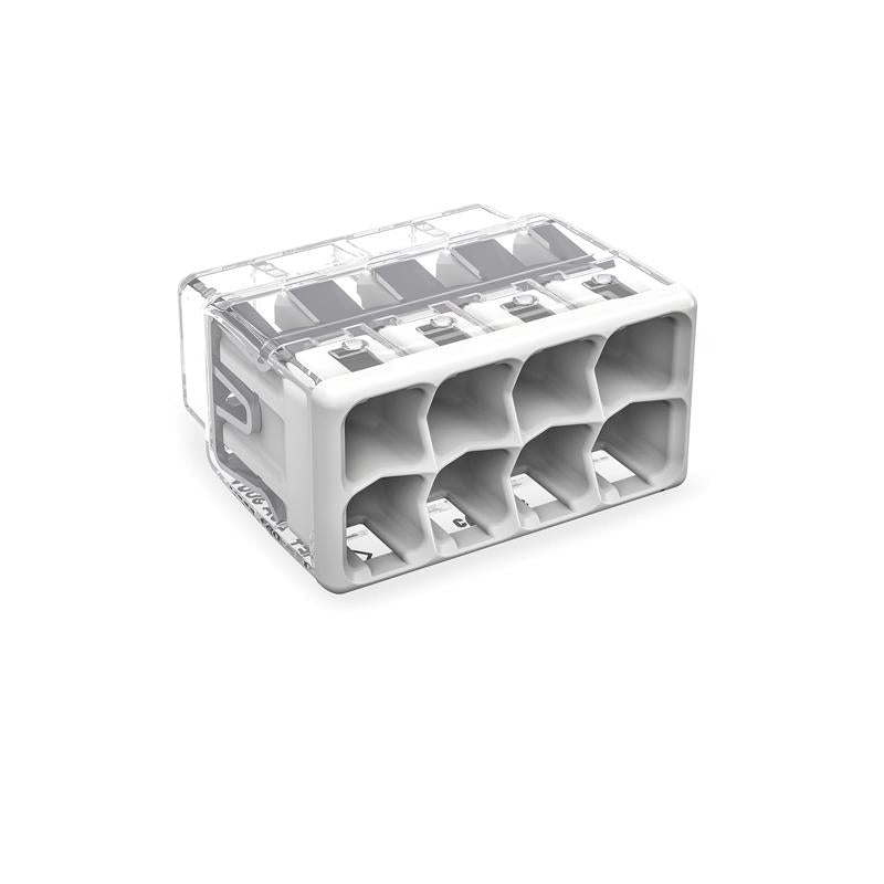 Wago 8 Port Push-In Wire Connector 5 pk