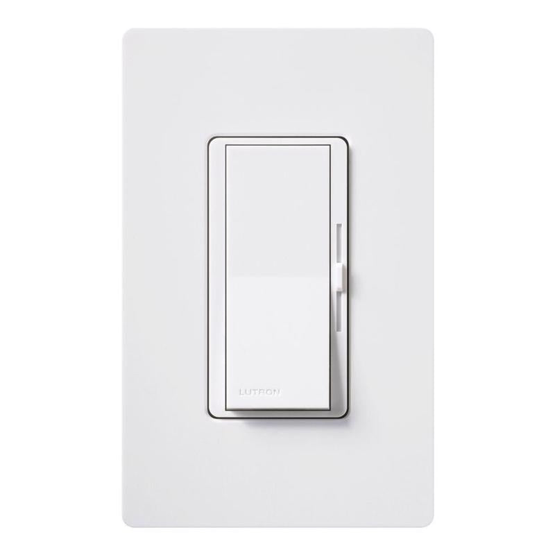 Lutron Diva White 450 W 3-Way Smart-Enabled Dimmer Switch 1 pk