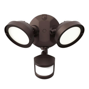 Halo Motion-Sensing Hardwired LED Bronze Floodlight TGS2S402MRRB