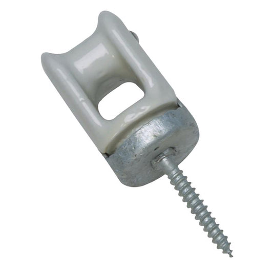 Sigma Engineered Solutions ProConnex 2-1/4 in. D Porcelain/Steel Wire Holder For NM/SE 1 pk