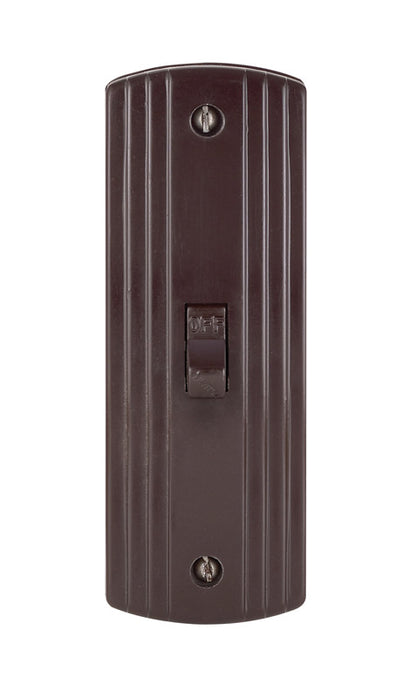 Leviton 10 amps Single Pole Toggle Switch Brown 1 pk
