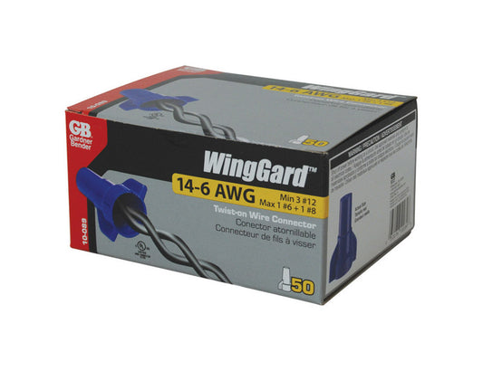 Gardner Bender WingGard 14-6 Ga. Copper Wire Connector Blue 50 pk