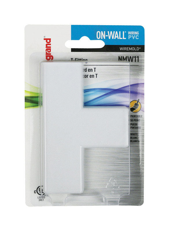 Legrand On-Wall 4.13 in. L T-Fitting 1 pk