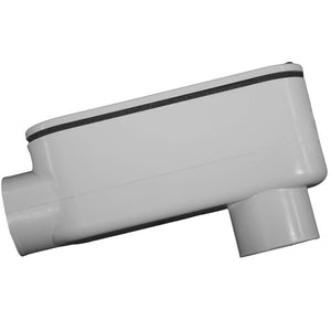 Cantex 1 in. D PVC Conduit Body For PVC 1 each 5133665U