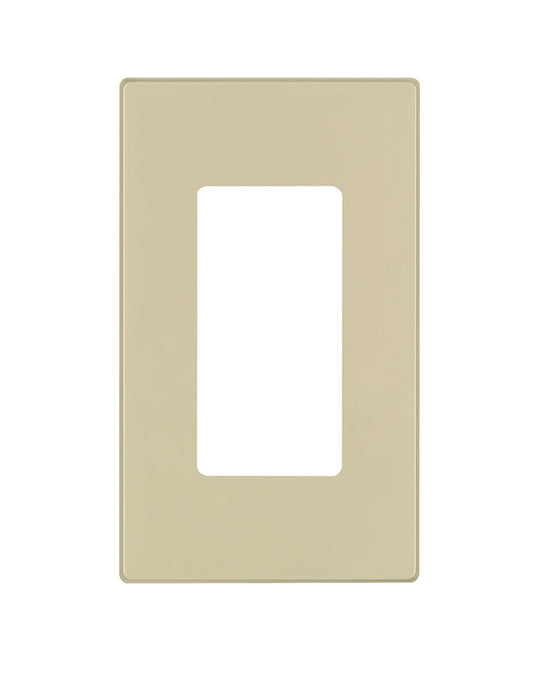 Leviton Ivory 1 gang Thermoset Plastic Decorator Wall Plate 1 pk