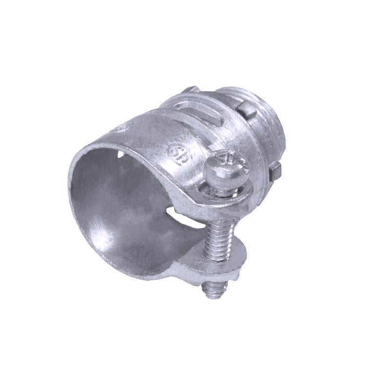 Sigma Engineered Solutions ProConnex 1 in. D Die-Cast Zinc Squeeze Connector For BX, MC and FLEX 1 p