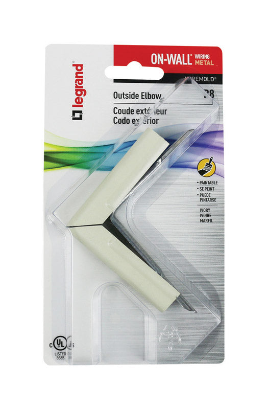 Legrand On-Wall 2.63 in. L Outside Elbow 1 pk