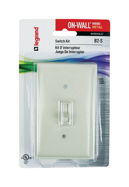 Legrand Rectangle Plastic 1 gang Switch Kit Ivory