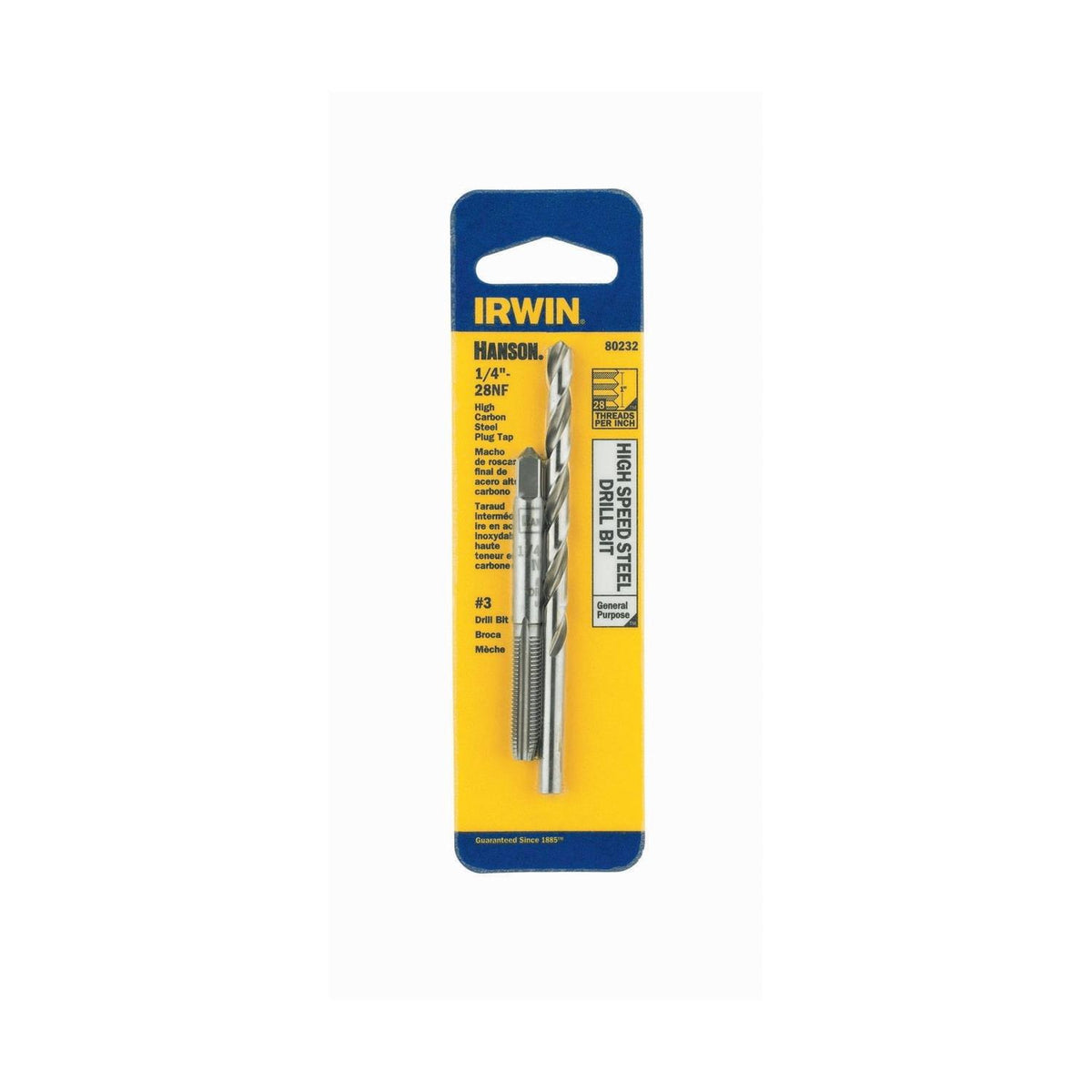 Tap&Drbt 1/4"-28Nf X #3