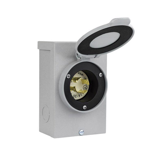Reliance Controls PB Series 30 amps 120/240 V 1 space 1 circuits Surface Mount Power Inlet Box