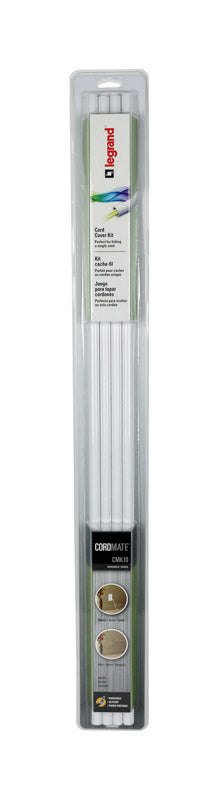 Legrand Cordmate 3/8 in. D X 120 in. L Cord Cover 1 pk