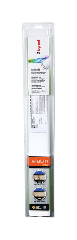 Legrand 3 1/2 x 5/8 in. D X 30 in. L Cord Cover 1 pk