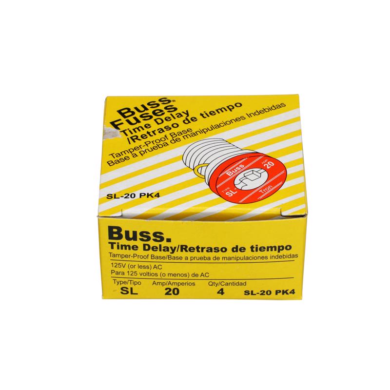 Bussmann 20 amps Tamper Proof Plug Fuse 4 pk