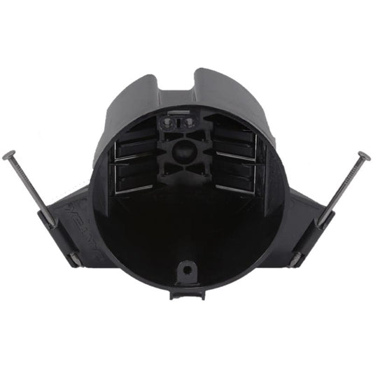 Cantex EZ Box New Work 18 cu in Round Polycarbonate Ceiling Box Black