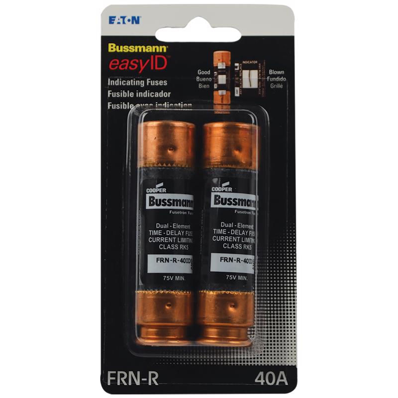 Bussmann EasyID 40 amps Dual Element Time Delay Fuse 2 pk