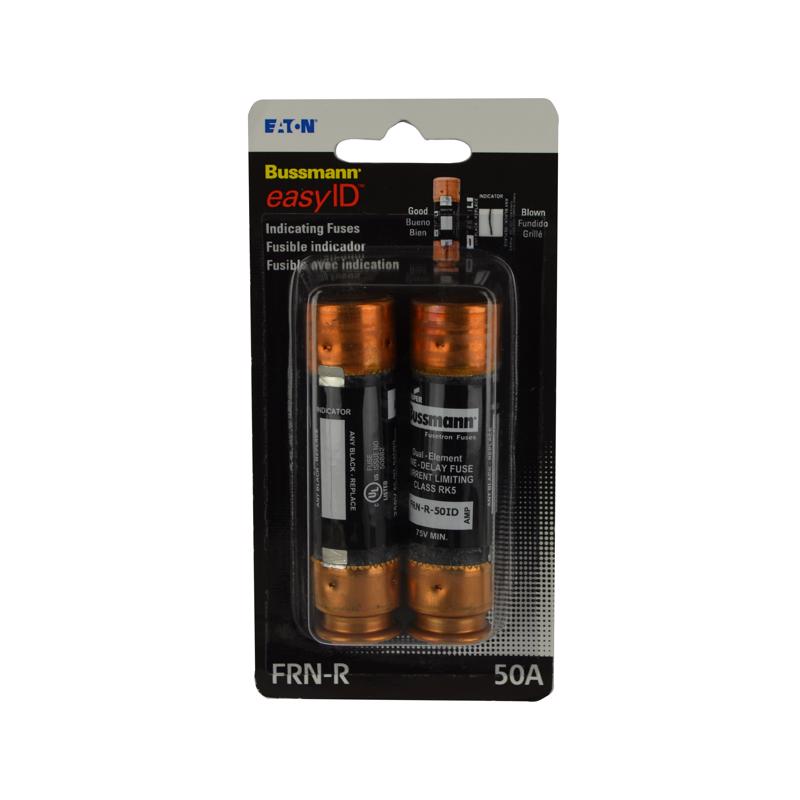 Bussmann EasyID 50 amps Dual Element Time Delay Fuse 2 pk