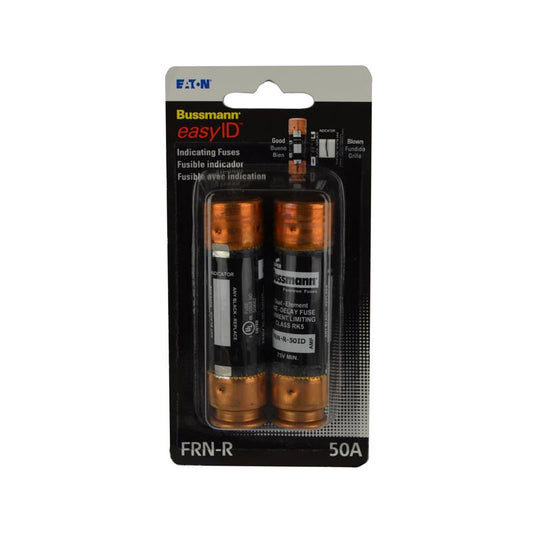 Bussmann EasyID 50 amps Dual Element Time Delay Fuse 2 pk