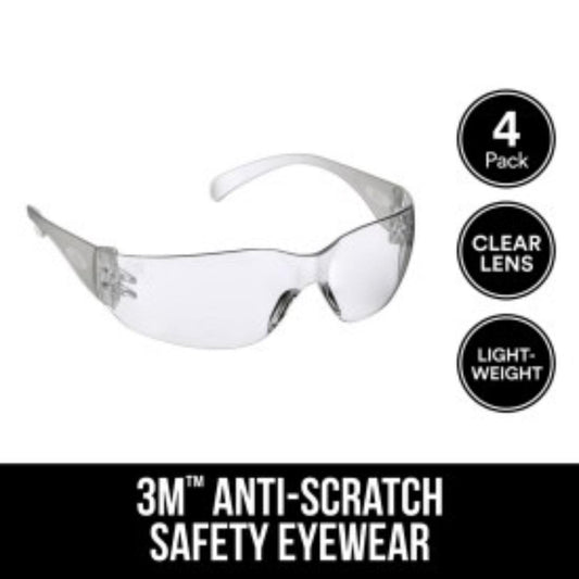 Safty Glss Impct Clr 4Pk