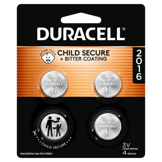 Duracell Lithium Coin DL2016/CR2016 3 V Security and Electronic Battery 1 pk