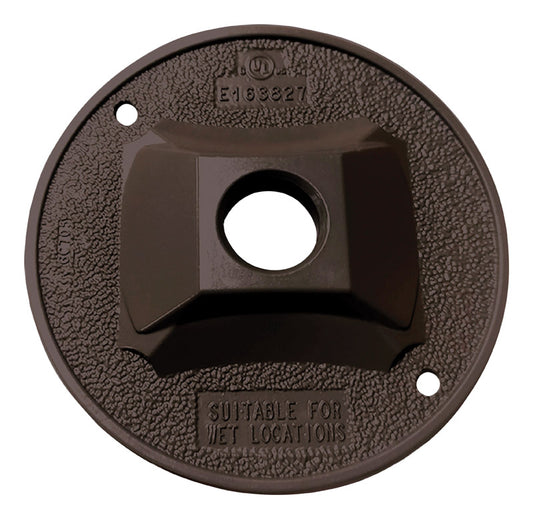 Sigma Engineered Solutions Round Die-Cast Metal 4.13 in. H X 4.13 in. W Lampholder Cover