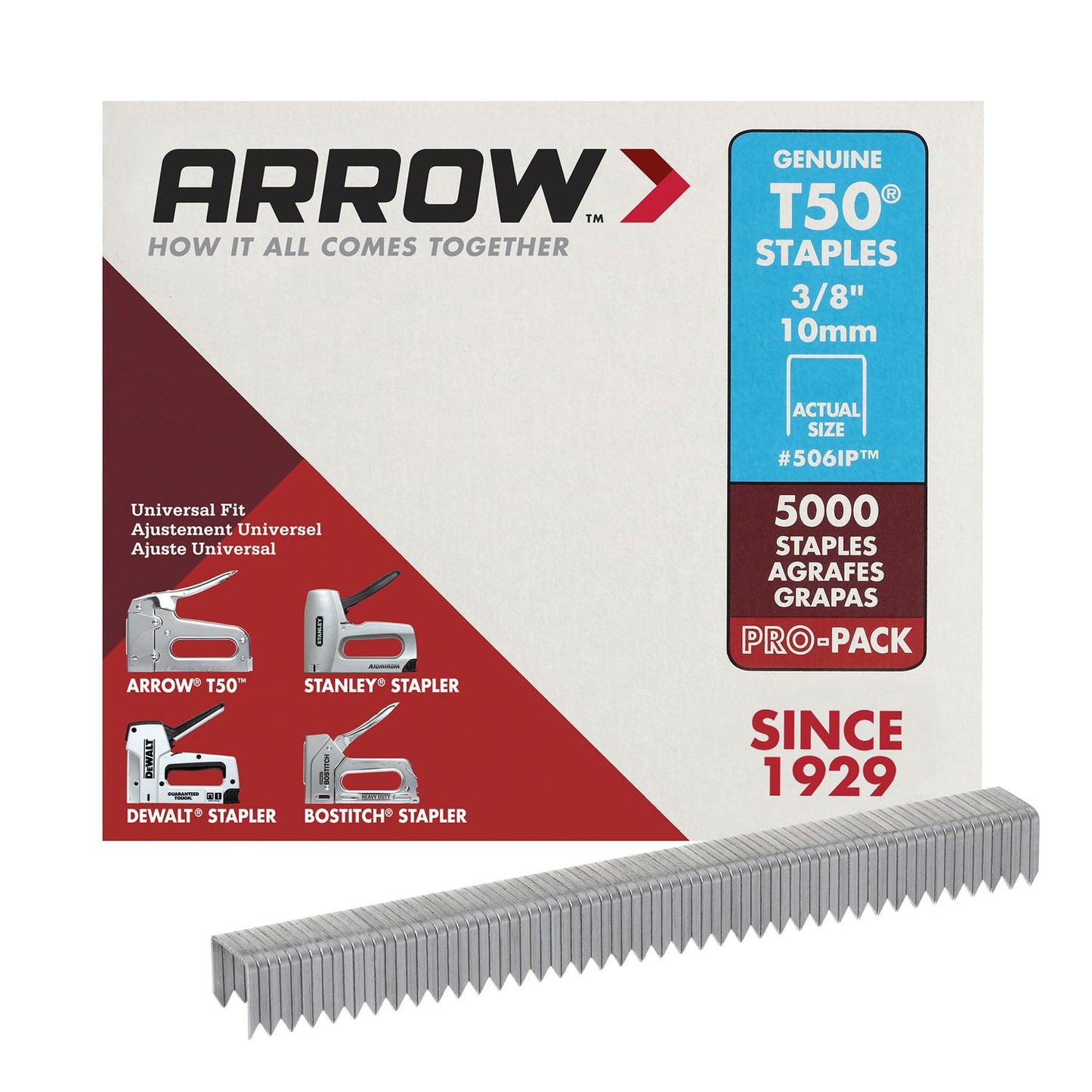 Staples T50 3/8" Pk5000