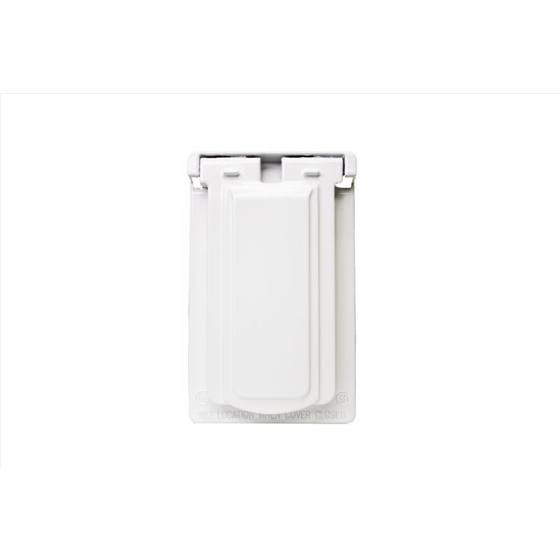 Sigma Engineered Solutions Rectangle Die-Cast Metal 1 gang 4.57 in. H X 2.83 in. W Vertical GFCI Cov