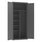 Durham Janitorial Cabinets With Wardrobe & Broom Storage (3500-HDL/EMDC-HDL Series)