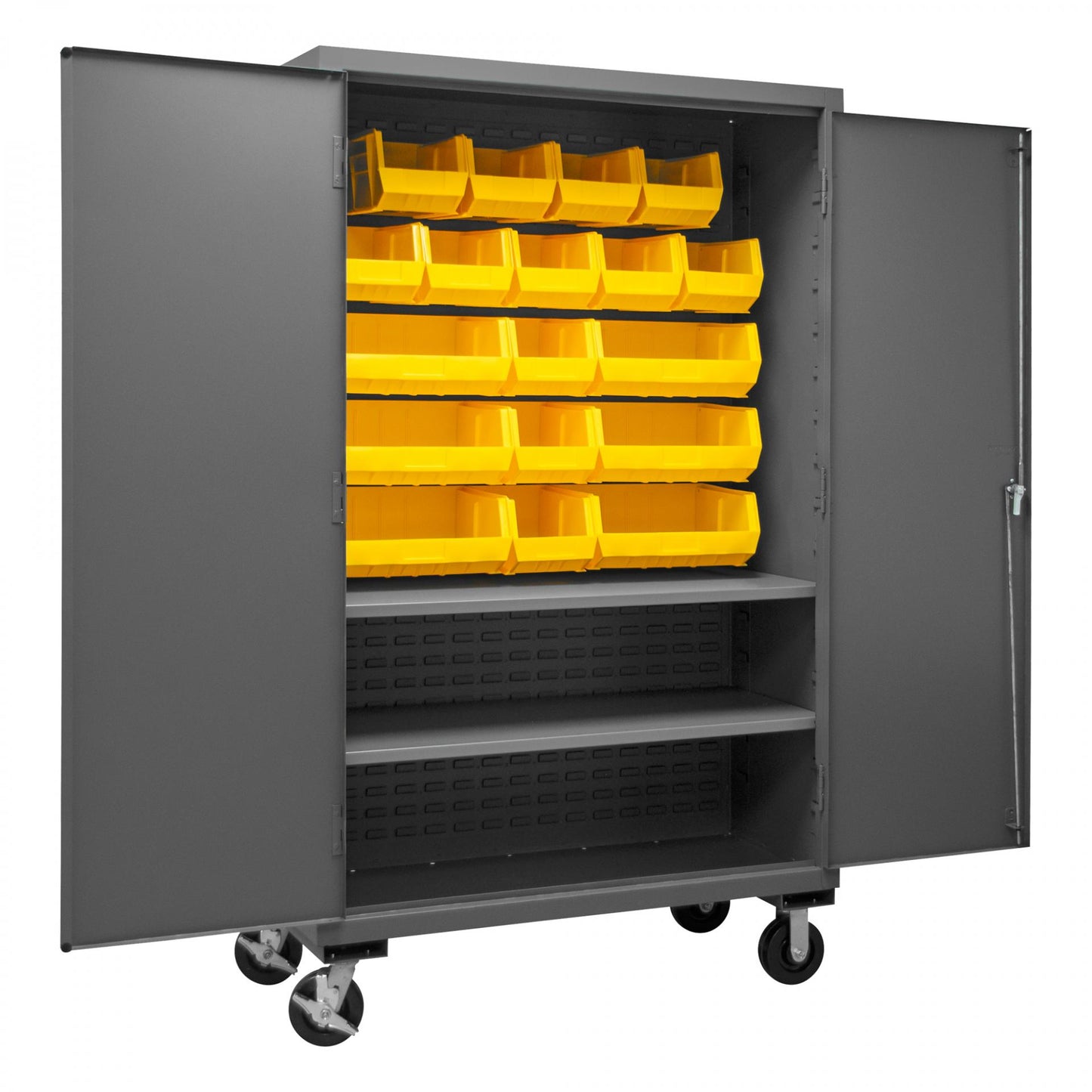 Durham 14 Gauge Mobile Bin Cabinets (3501M/3502M Series) — Durham Manufacturing