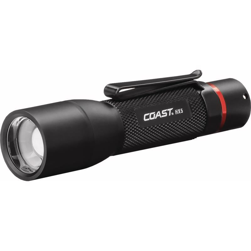 Coast HX5 130 lm Black LED Flashlight AA Battery