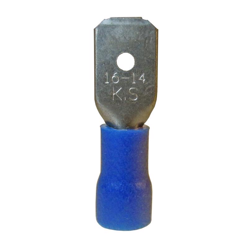 Gardner Bender 16-14 Ga. Insulated Wire Male Disconnect Blue 18 pk