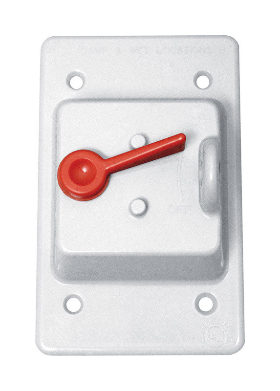 Sigma Engineered Solutions Rectangle Plastic 1 gang 4.76 in. H X 3.01 in. W Toggle Switch Cover