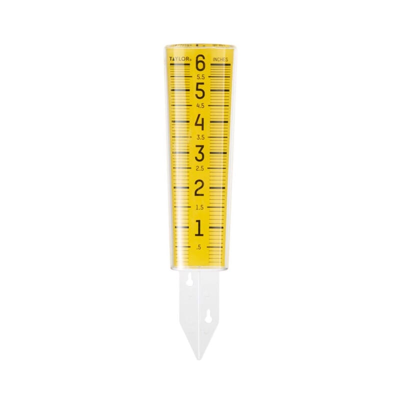 Taylor ClearVu Rain Gauge/Sprinkler Ground 1.18 in. W X 2.76 in. L