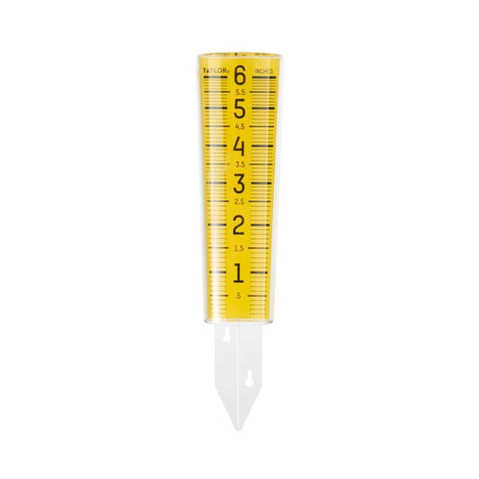 Taylor ClearVu Rain Gauge/Sprinkler Ground 1.18 in. W X 2.76 in. L