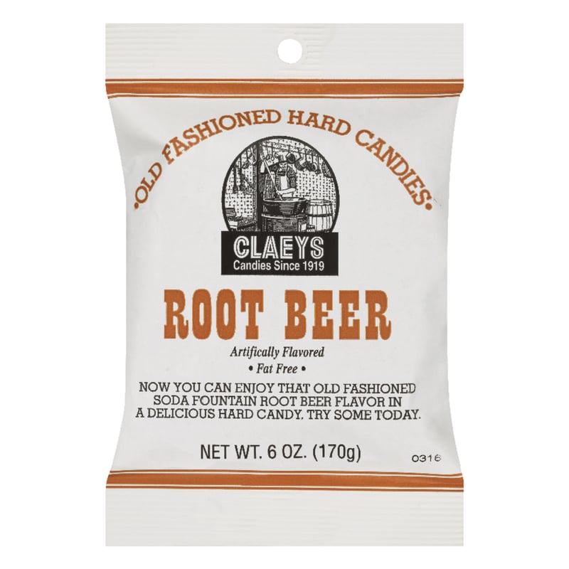 Claeys Old Fashioned Root Beer Hard Candy 6 oz