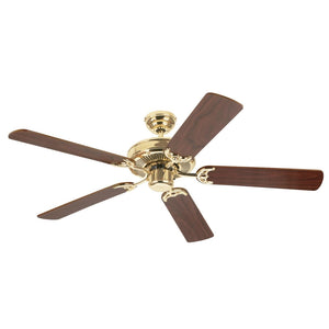 Westinghouse Contractor's Choice 52 in. Polished Brass Brown Indoor Ceiling Fan 7802100