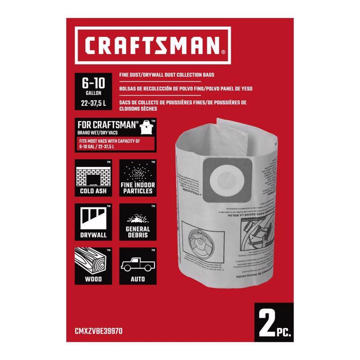 Cm 6-10 Gallon Dust Bags