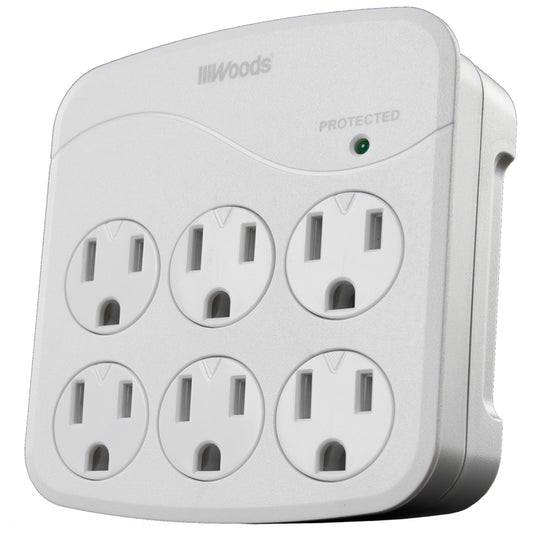 Southwire Woods 6 outlets Wall Tap White 1440 J