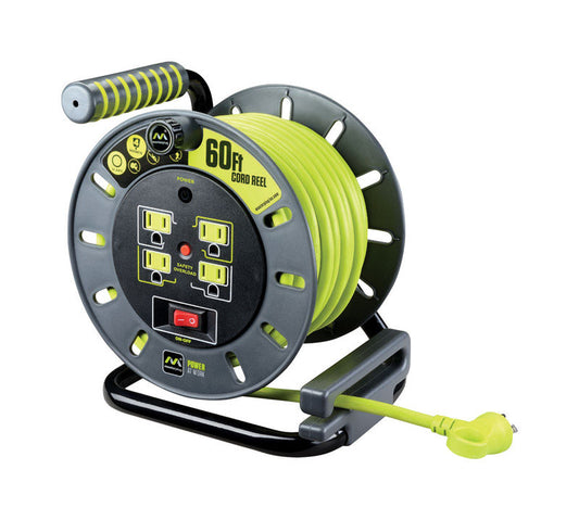Masterplug 60 ft. L PVC Cord Reel