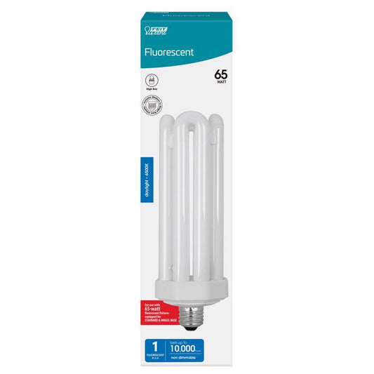 Feit 65 W PL 2.8 in. D X 3.12 in. L CFL Bulb Daylight Utility 6500 K 1 pk