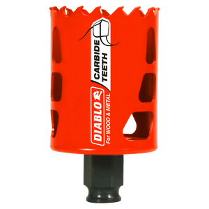 Diablo Snap-Lock Plus 2 in. Carbide Tipped 2-3/8 in. L X 3/8 in. D Hole Saw DHS2000CT
