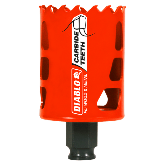 Diablo Snap-Lock Plus 2 in. Carbide Tipped 2-3/8 in. L X 3/8 in. D Hole Saw