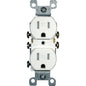 Leviton 15 amps 125 V Duplex White Outlet 5-15R 1 pk