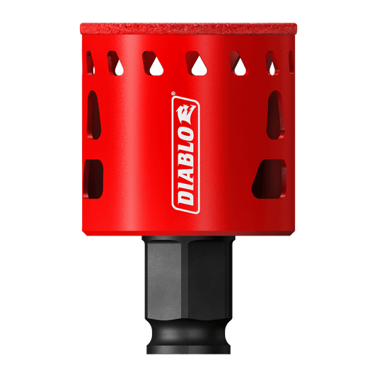 Diablo 1-3/4 in. Diamond Grit 5.52 in. L X 1/4 in. D Hole Saw