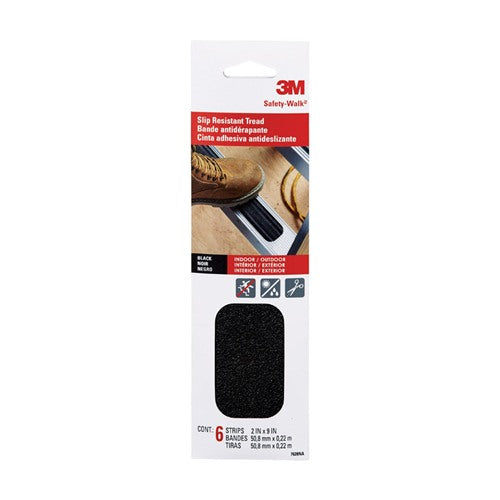 3M Safety-Walk Black Anti-Slip Tape 2 in. W X 9 in. L 6 pk