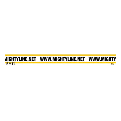 Mighty Line 4" Wide Repeating Message Tape - 100' Roll - Floor Marking