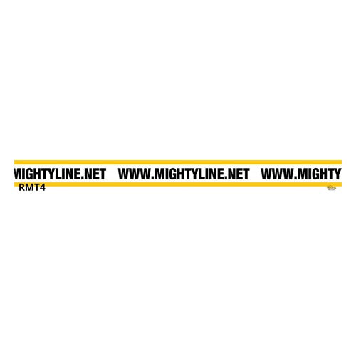 Mighty Line 4" Wide Repeating Message Tape - 100' Roll - Floor Marking