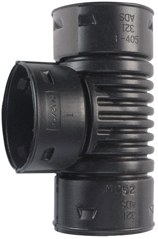 Advanced Drainage Systems 3 in. Snap X 3 in. D Snap Polyethylene 8 in. Tee 1 pk