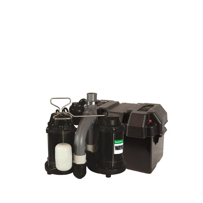 Wayne 1/2 HP 5,100 gph Cast Iron Vertical Float Switch AC Sump Pump 8 ft.