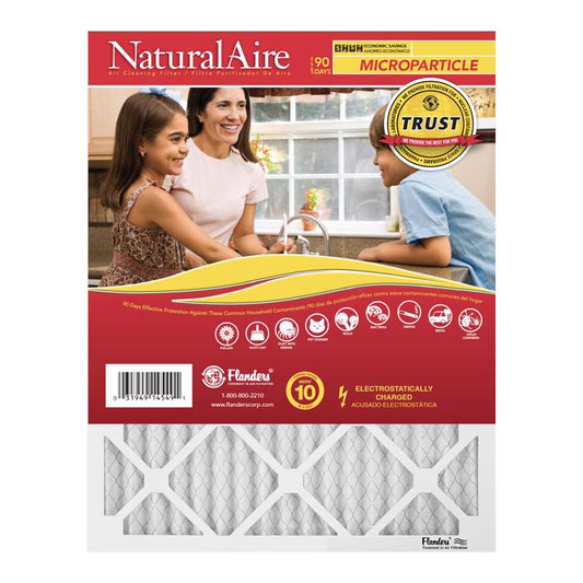 NaturalAire 20 in. W X 25 in. H X 1 in. Synthetic 10 MERV Pleated Microparticle Air Filter 1 pk