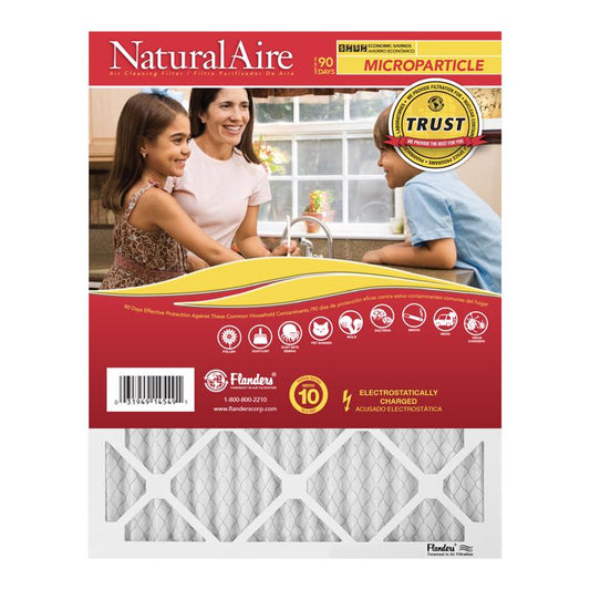 NaturalAire 16 in. W X 20 in. H X 1 in. Synthetic 10 MERV Pleated Microparticle Air Filter 1 pk
